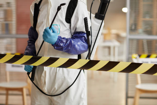Professional Infectious Disease Decontamination technician working in Weston, NJ